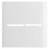 Placa 4x4 para 2 Interruptores Horizontais - Novara Branco Brilhante